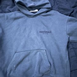 black essential hoodie