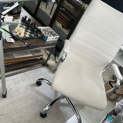 Executive White Office Chair