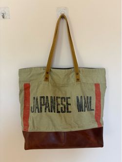 Japanese mail tote bag
