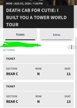 Death cab for cutie 8/3/26