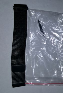 Black metal fit bit band