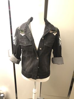 MISTRESS ROCKS Denim Badge Jacket xs