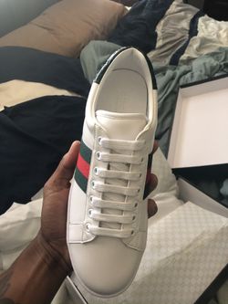 Fresh white fashion sneakers