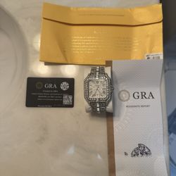 Cartier Santos ‘iced out’ (All Papers Included)