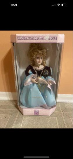 Hand Crafted Porcelain Cinderella Doll. Brand new