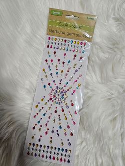 starburst gem stickers