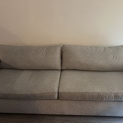 West Elm Couch 96” Grey 
