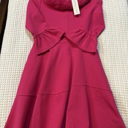 Size 10/12 Girls Janie and Jack Pink Dress and Coat