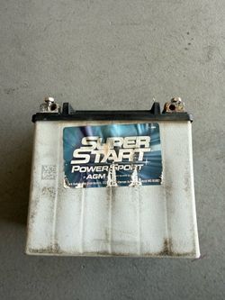 Super Start Power Sport Battery Group Size ETX16L AGM