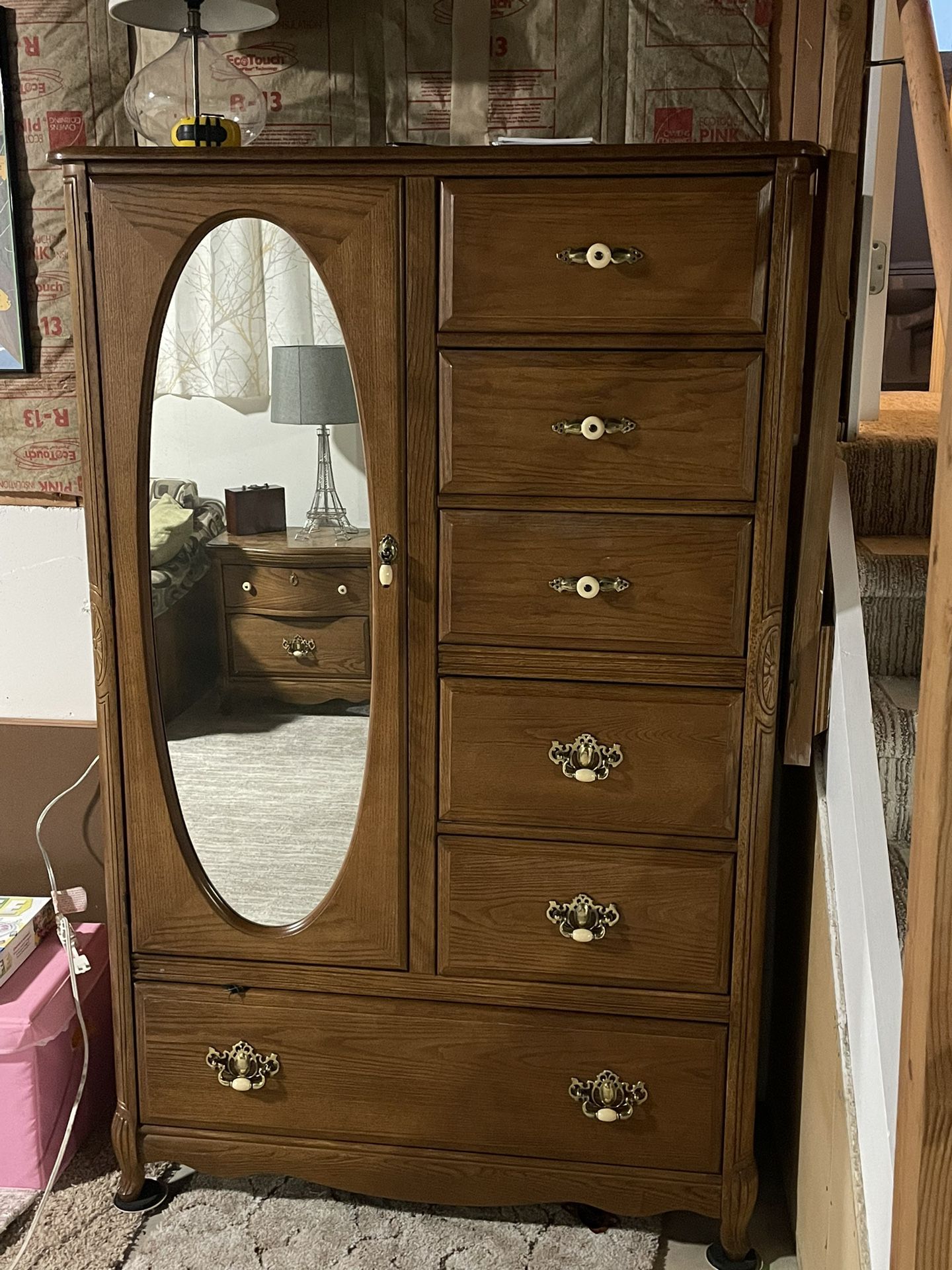 $200 OBO - Armoire (matching bedside table optional)
