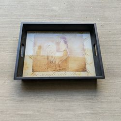 Serving Tray w/ Glass