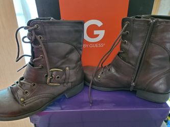 Nice Guess Dark Brown boots. Size 6.5