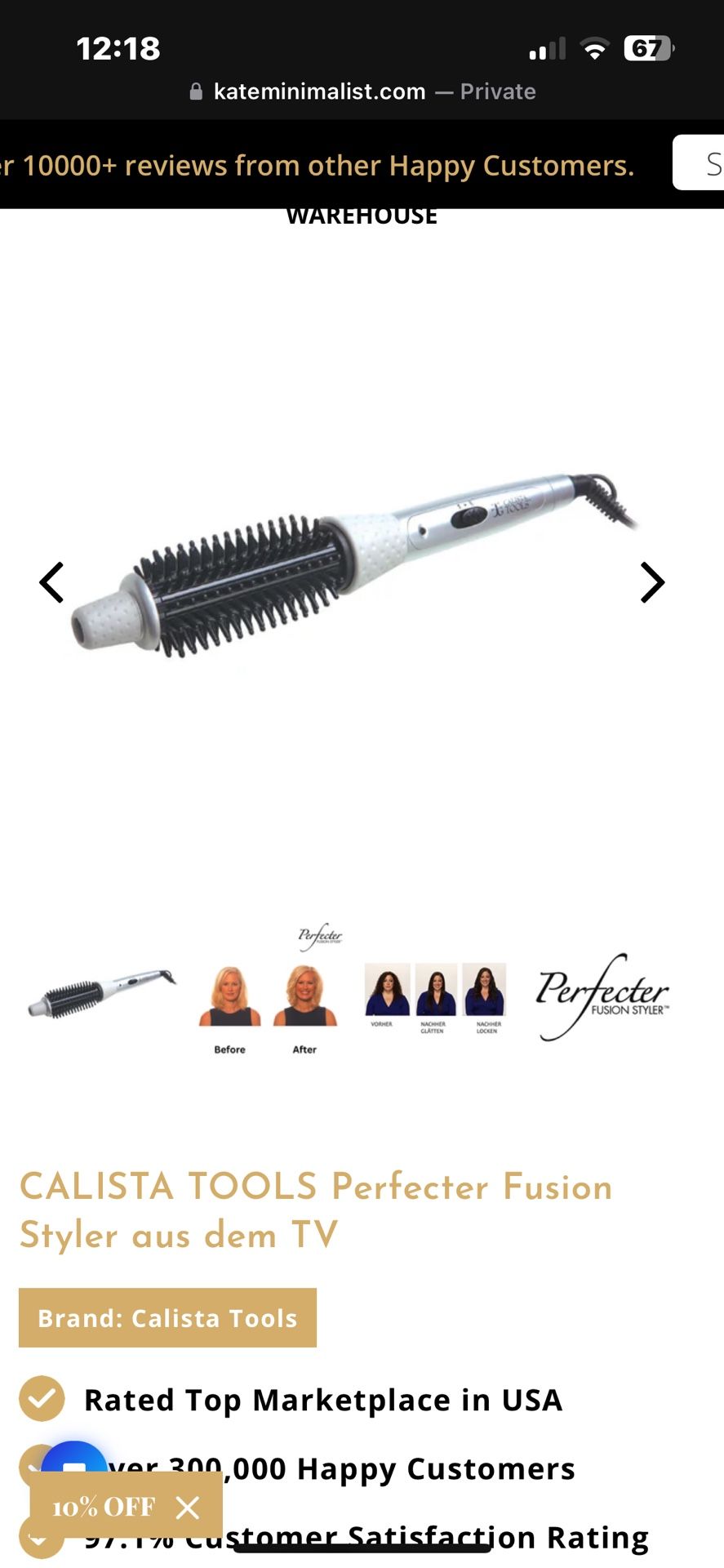 CALISTA TOOLS Perfecter Fusion Styler. Like New. for Sale in San