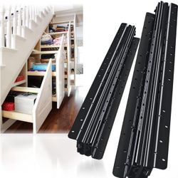 *New* 40” Heavy-Duty Undermount Steel Drawer Slides | Full-Extension Metal Ball-Bearing Rails, 200 lb Capacity