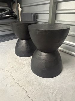 Nice Brand New Black Wooden End Tables