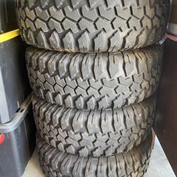 Tires and rims 32 x 11.50R15LT