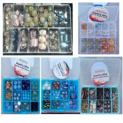 6 Cases  Of High Quality Beads, Charms, Jewelry Findings And Wire