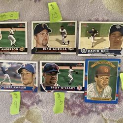 Baseball Cards $10 And One Card For $9 And One Card For $5 And A Cards For $3