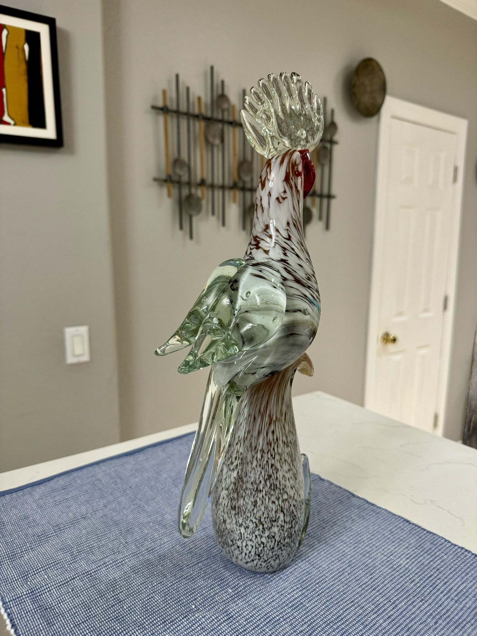 Murano Glass Cockatoo Parrot