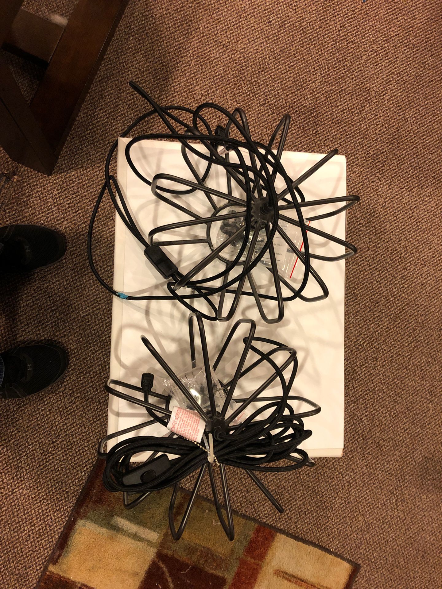 Hanging light fixtures