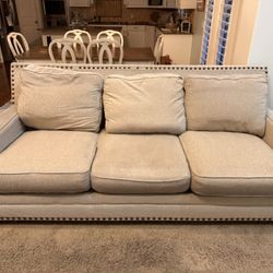 Couch Beige 3 Cushion