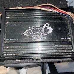 Lanzar Heritage 3000 W Amp  And 12 Inch Belva Box