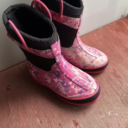 Girls Rubber Boots Great For Outdoors Size 11/12