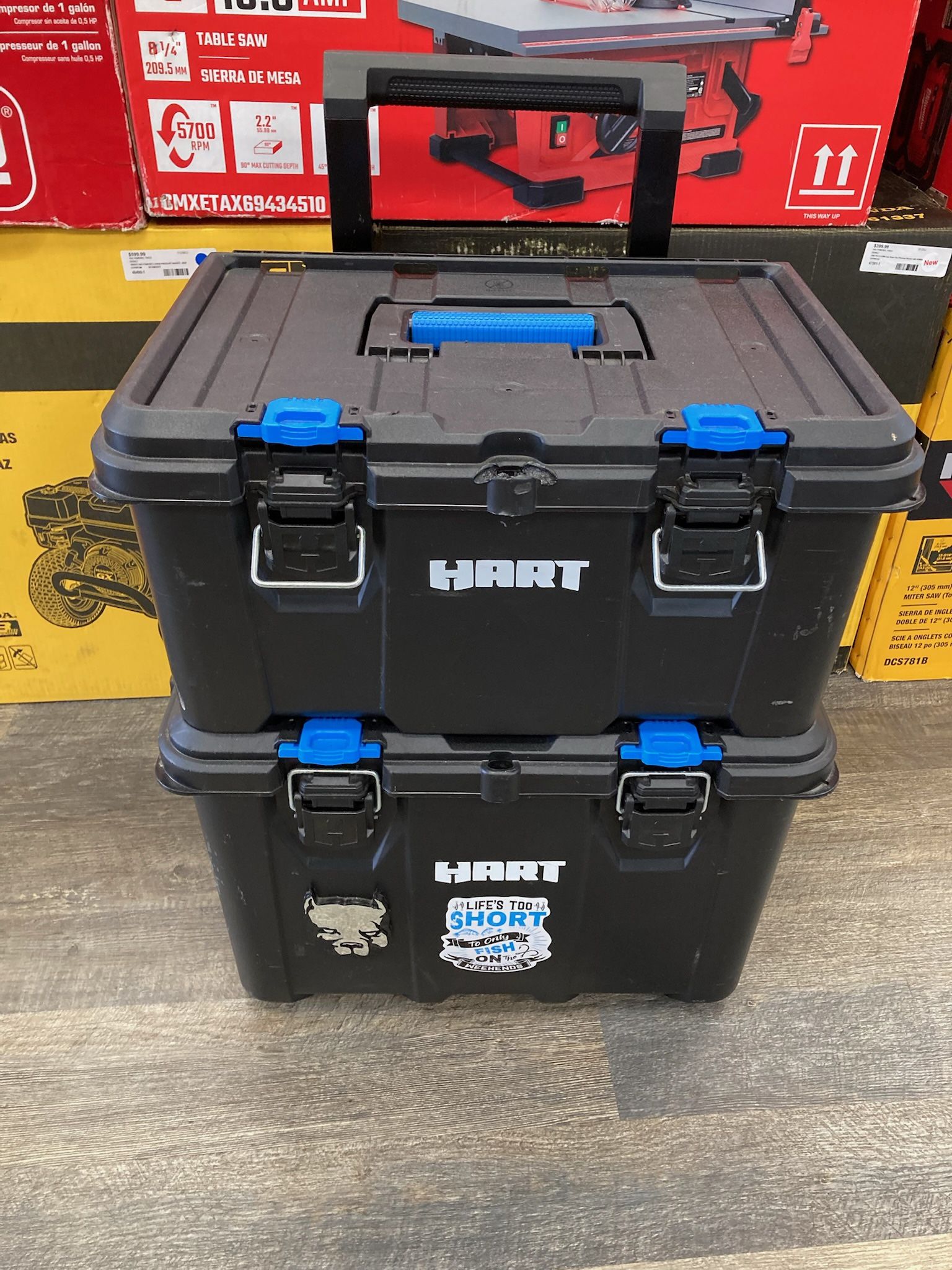 HART Stack System Mobile Tool Storage and Organization, Black & Blue