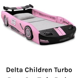 Pink Race Car Bed 