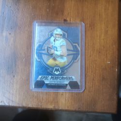 LA Charger Collectible Card Number 10 Justin Herbert 