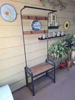 Hallway coat  and shoe shelf/ hanger