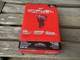 Milwaukee M12 FUEL 12V Lithium-Ion Brushless Cordless Stubby 3/8”  Impact Wrench.  Brand NEW.  Tool Only.