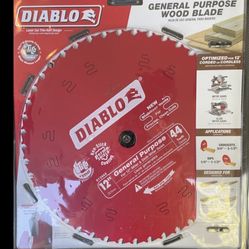 12 Inch General Purpose 44 Tooth  Saw Blade 