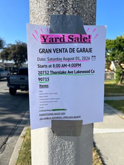 Yard sale