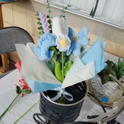 Handmade Crochet Flower Bouquets 