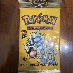 Pokemon Base Set 2 Booster Pack LONG CRIMP Gyarados Art! Brand New/Sealed! 💎