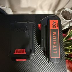 20V 4.0Ah Battery for Black and Decker Lithium-Max Tools, High-Capacity Replacement Lithium-Ion Battery, 2-Pack, Compatible with LBXR20 LBXR2020 LBX20