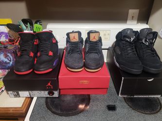 Raptor 4s size 11 levi 4s size 11.5 paris 5s size 11.5