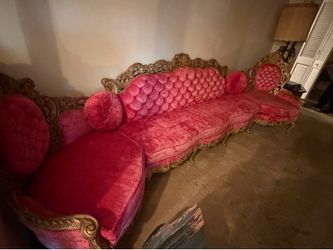 We have some pink    Style: Victorian/Rococo revival salon set