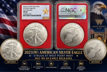 2023 (W) American Silver Eagle $1 NGC MS 69
