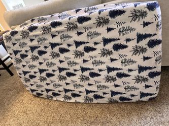 Wooden Folding Crib with Mattress