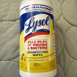 Lysol Wipes 80 Wipes 2 Packs