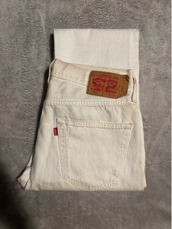 White 501 jeans