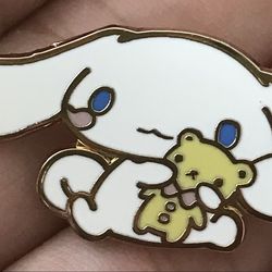 Cinnamoroll with teddy Pin