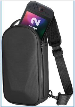 Visit the Relohas Store Hard Shell Travel Sling Bag Compatible With Nintendo Switch 2, Protective Case with Water-Resistant Design