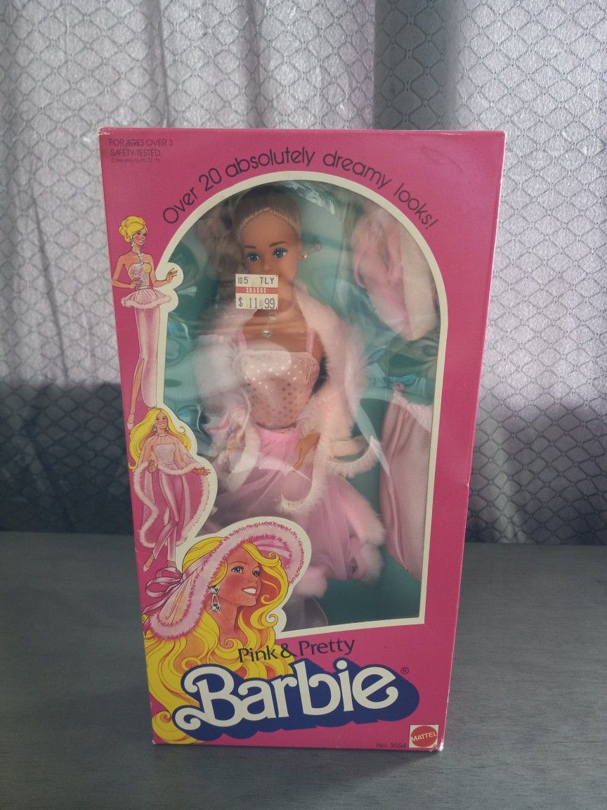 1981 Pink And Pretty Barbie Vintage Nwt