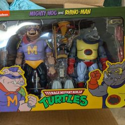 Neca 2 Pack Figure Mighty Hog And Rhino Man 