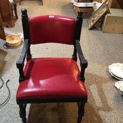 Vintage Red Leather Chair