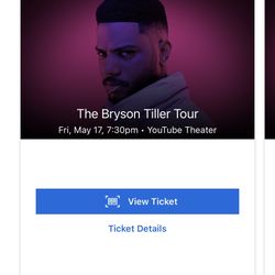 bryson tiller 05/17 175 for both 