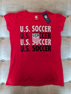 U.S. Soccer girls  Red Graphic T-Shirt